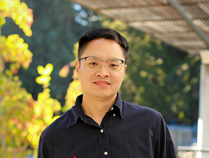 Assistant Professor of Biomolecular Engineering Andy Yeh, who was awarded a nearly $2.5 million grant from the Chan Zuckerberg Initiative to develop completely artificial enzymes that can produce bioluminescence in the body for deep tissue imaging.